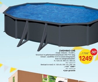 Brico Zwembad gré aanbieding