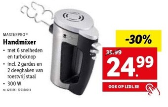 Lidl Masterpro handmixer 300W aanbieding