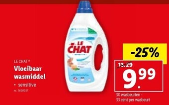 Lidl Le Chat vloeibaar wasmiddel sensitive nr. 1800057 aanbieding