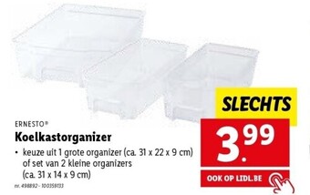 Lidl Ernesto koelkastorganizer aanbieding