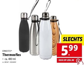 Lidl Ernesto thermosfles 480ML aanbieding
