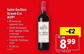 Saint-Emilion grand cru AOP 75CL