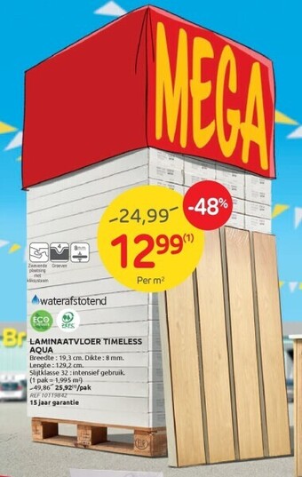 Brico Laminaatvloer timeless aqua aanbieding