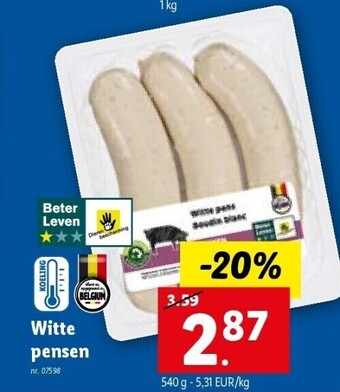 Witte pensen 540G