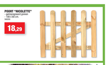Hubo Poort "Nicolette" 100 x 80cm aanbieding
