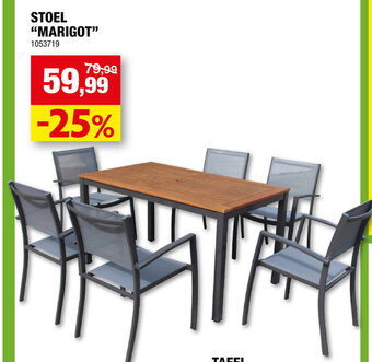 Hubo Stoel "Marigot* aanbieding