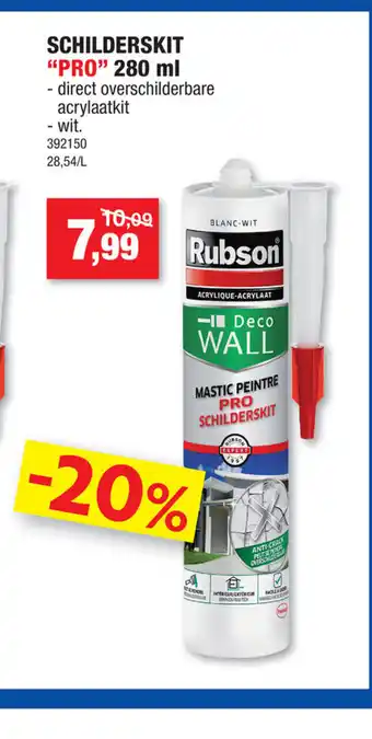 Hubo Schilderskit "Pro" 280ml aanbieding