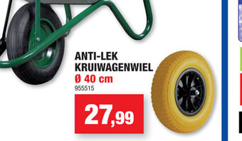 Hubo Anti-lek kruiwagenwiel 40cm aanbieding