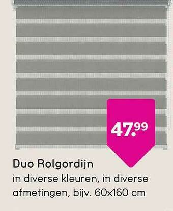 Leen Bakker Duo Rolgordijn aanbieding