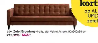 Leen Bakker Zetel Broadway aanbieding