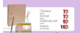 Paradisio Classeur, Schaar, Stationary Set, Balpen aanbieding