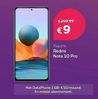 Proximus Xiaomi Redmi Note 10 Pro aanbieding