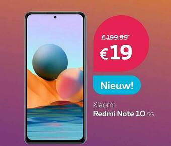 Proximus Xiaomi Redmi Note 10 5g aanbieding