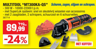 Hubo Black + decker Multitool "MT300KA-QS" aanbieding