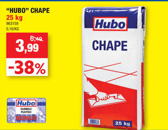 Hubo Chape 25kg aanbieding