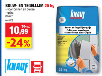 Hubo Bouw- en tegellijm 25kg aanbieding