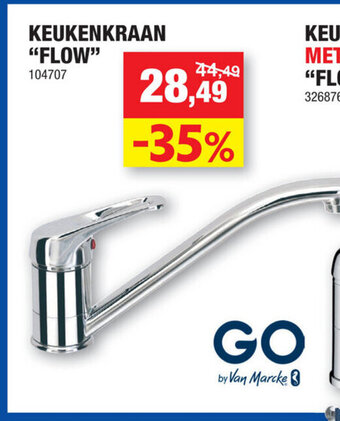 Hubo Keukenkraan "flow" aanbieding