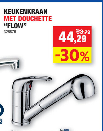 Hubo Keukenkraan met douchette "flow" aanbieding