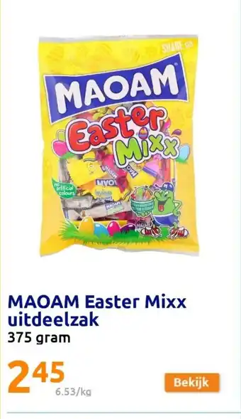 Action Maoam easter mixx uitdeelzak 375 gram aanbieding