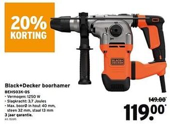 GAMMA Black+decker boorhamer behs03k-qs aanbieding