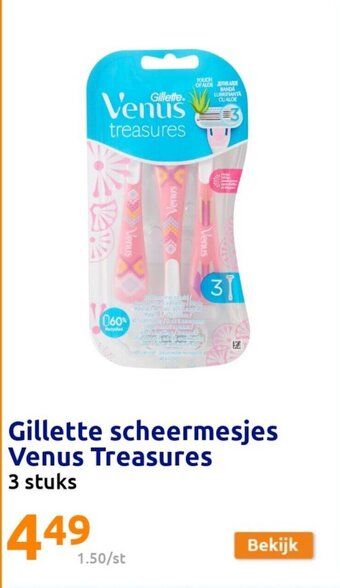 Gillette scheermesjes venus treasures 3 stuks