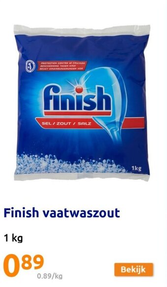 Action FInish vaatwaszout 1kg aanbieding