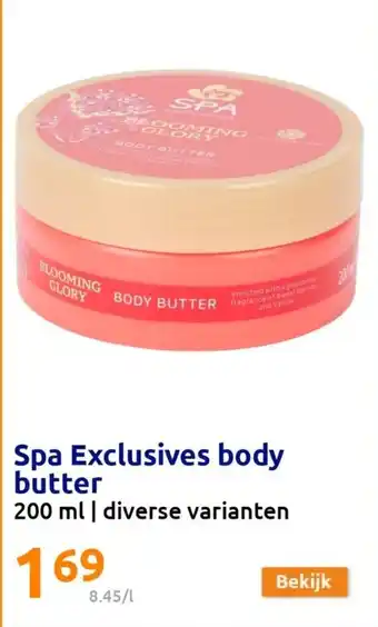 Action Spa exclusives body butter 200ml aanbieding
