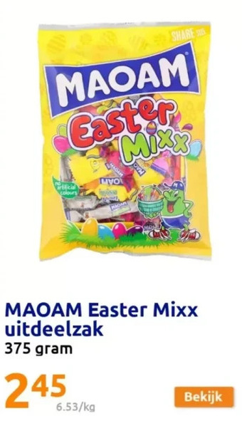 Action Maoam easter mixx uitdeelzak aanbieding