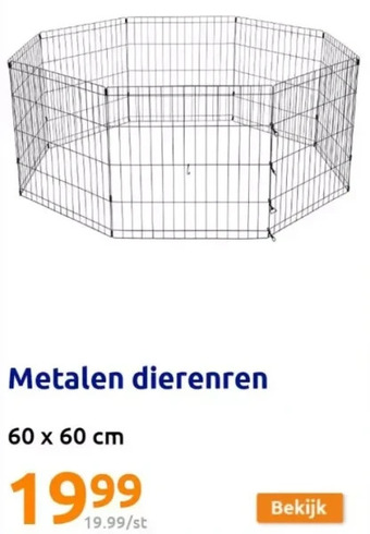 Action Metalen dierenren aanbieding