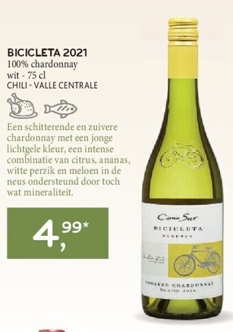 Alvo Bicicleta 2021 100% chardonnay wit - 75 cl aanbieding