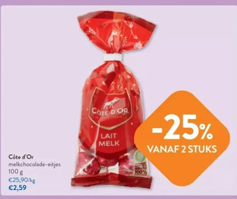 OKay Cote d'or melkchocolade - eitjes 100 g aanbieding