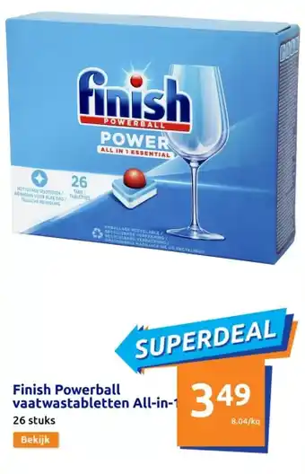 Action Finish powerball aanbieding
