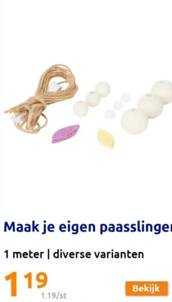 Action Maak je eigen paasslinger aanbieding