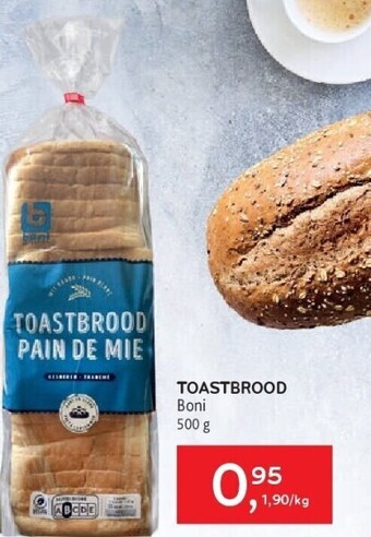 Alvo Toastbrood boni 500 g aanbieding