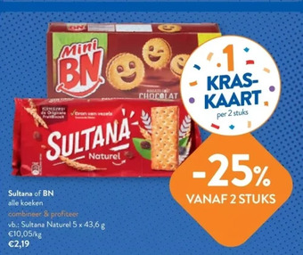 OKay Sultana of bn alle koeken aanbieding