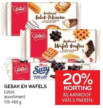 Alvo Gebak en wafels lotus aanbieding