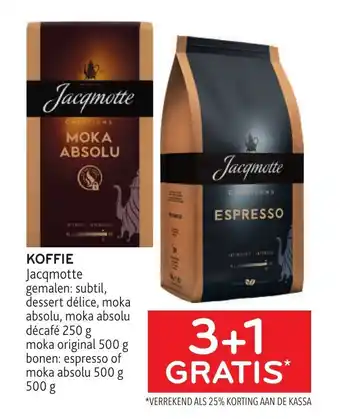 Alvo Jacqmotte koffie aanbieding