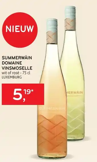Summerwain domaine vinsmoselle wit of rose 75 cl