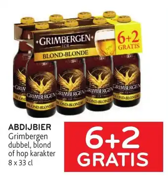 Alvo Grimbergen abdijbier dubbel, blond of hop karakter 8 x 33 cl aanbieding