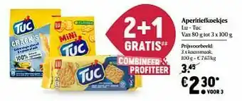 Delhaize Aperitiefkoekjes lu - tuc kaassmaak aanbieding