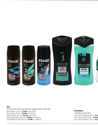Colruyt Axe Deo Marine 150 ml aanbieding