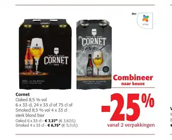 Colruyt Cornet Smoked 4 x 33 cl aanbieding