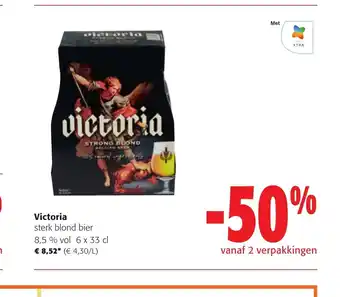 Colruyt Victoria sterk blond bier 6 x 33 cl aanbieding