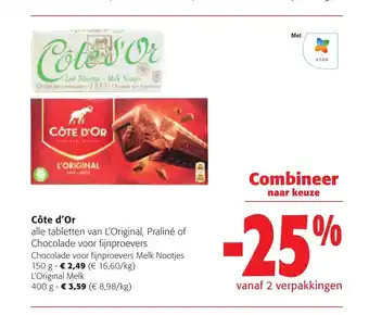 Colruyt Cote d'Or 150 g aanbieding