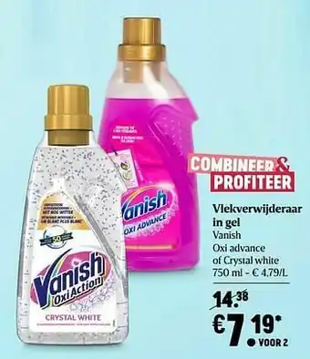 Delhaize Vlekverwijderaar in gel vanish aanbieding