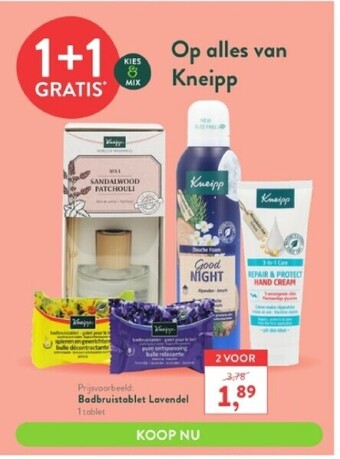 Holland & Barrett Badbruistablet laven del 1 tablet aanbieding