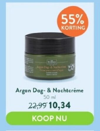 Holland & Barrett Argan dag- & nachtcréme 50 ml aanbieding