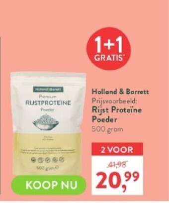 Rijst proteine poeder 500 grom