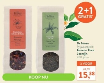Holland & Barrett Groene thee jasmijn 200 gram aanbieding