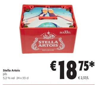 Colruyt Stella artois pils 5,2 % vol 24 x 33 cl aanbieding